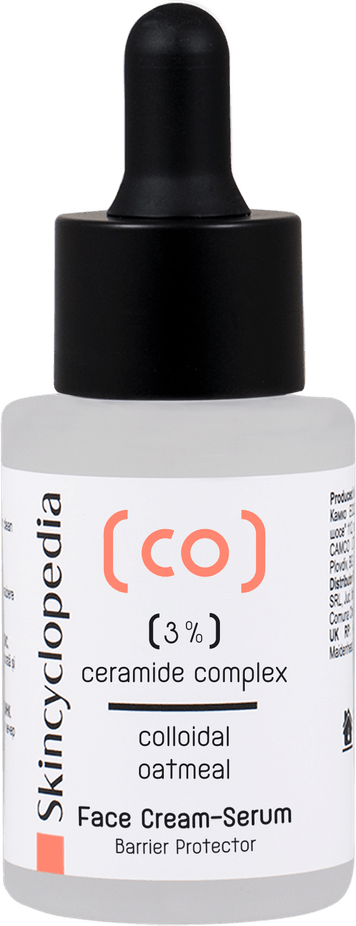 Skincyclopedia 3% ceramide complex face cream-serum with dropper